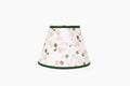 Medium Geranium Lampshade, Green Velvet Trim