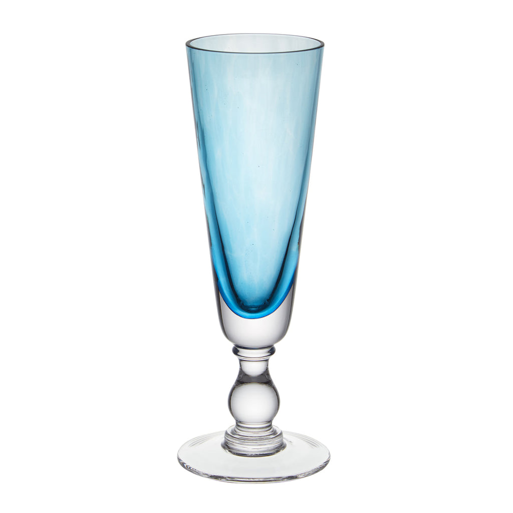 Jewel Champagne Flute Aquamarine
