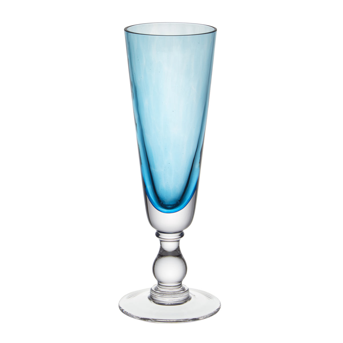 Jewel Champagne Flute Aquamarine