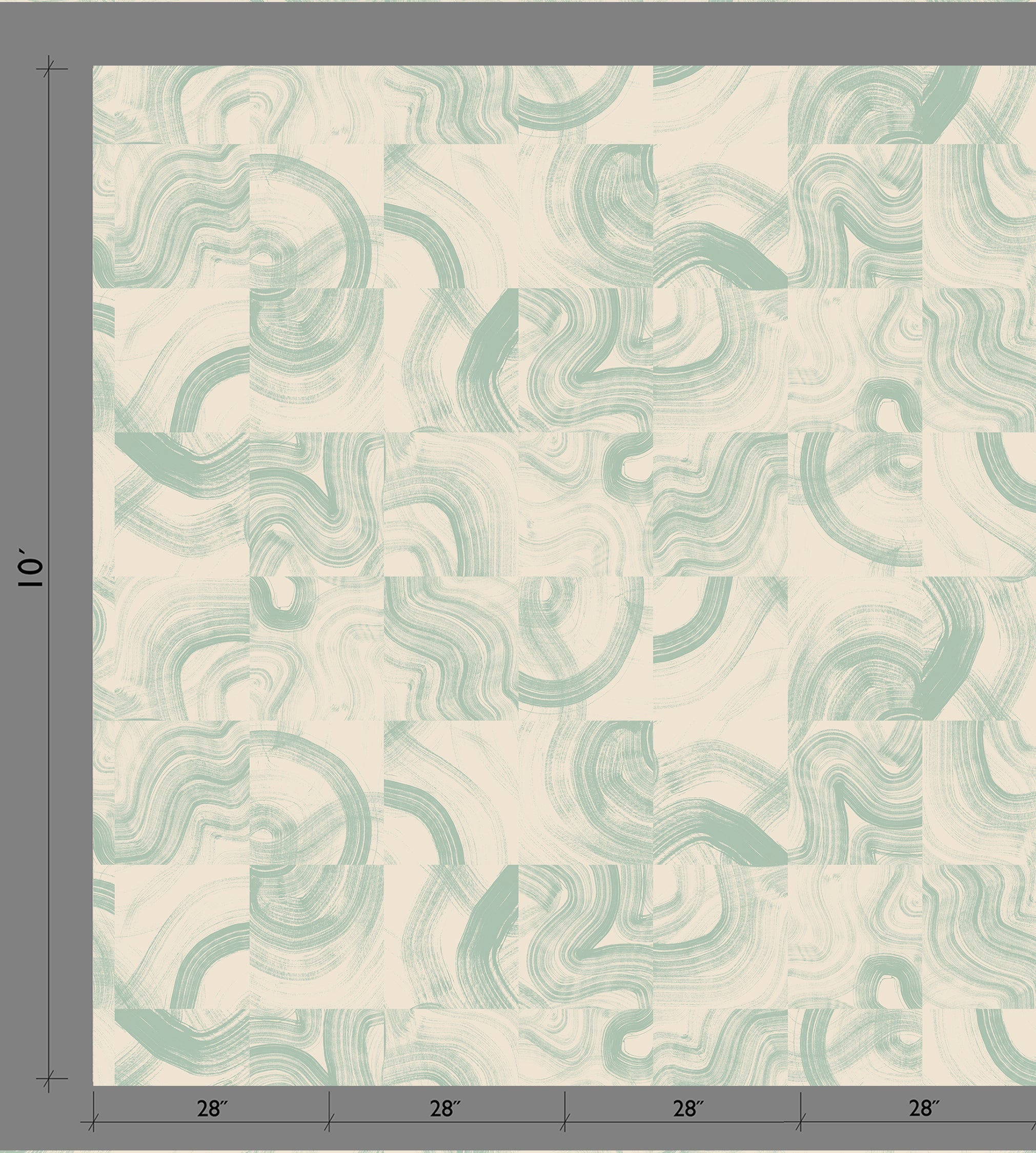 Sediment #3© Wallpaper in Mint