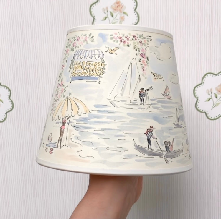 La Dolce Vita Hand-Painted Lampshade