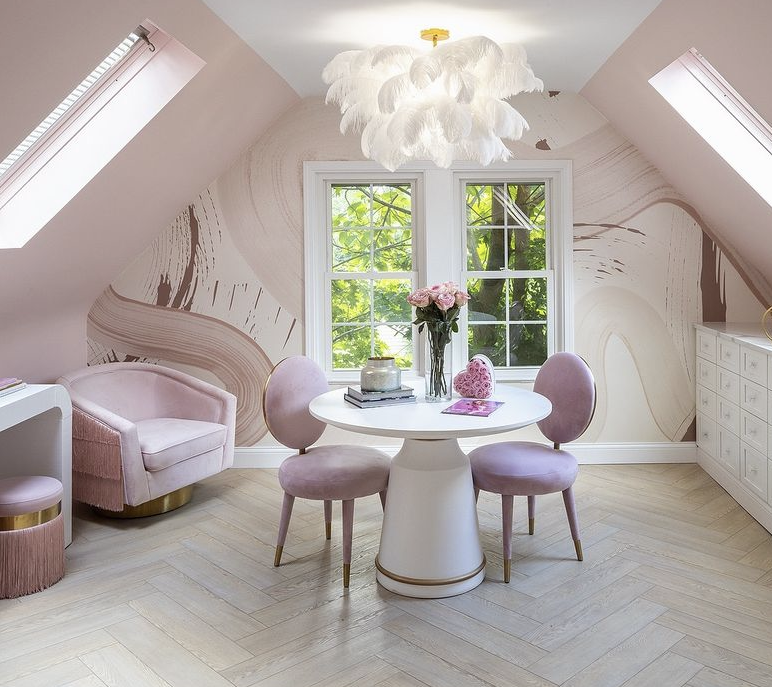Untamed© Mural Wallpaper in Blush