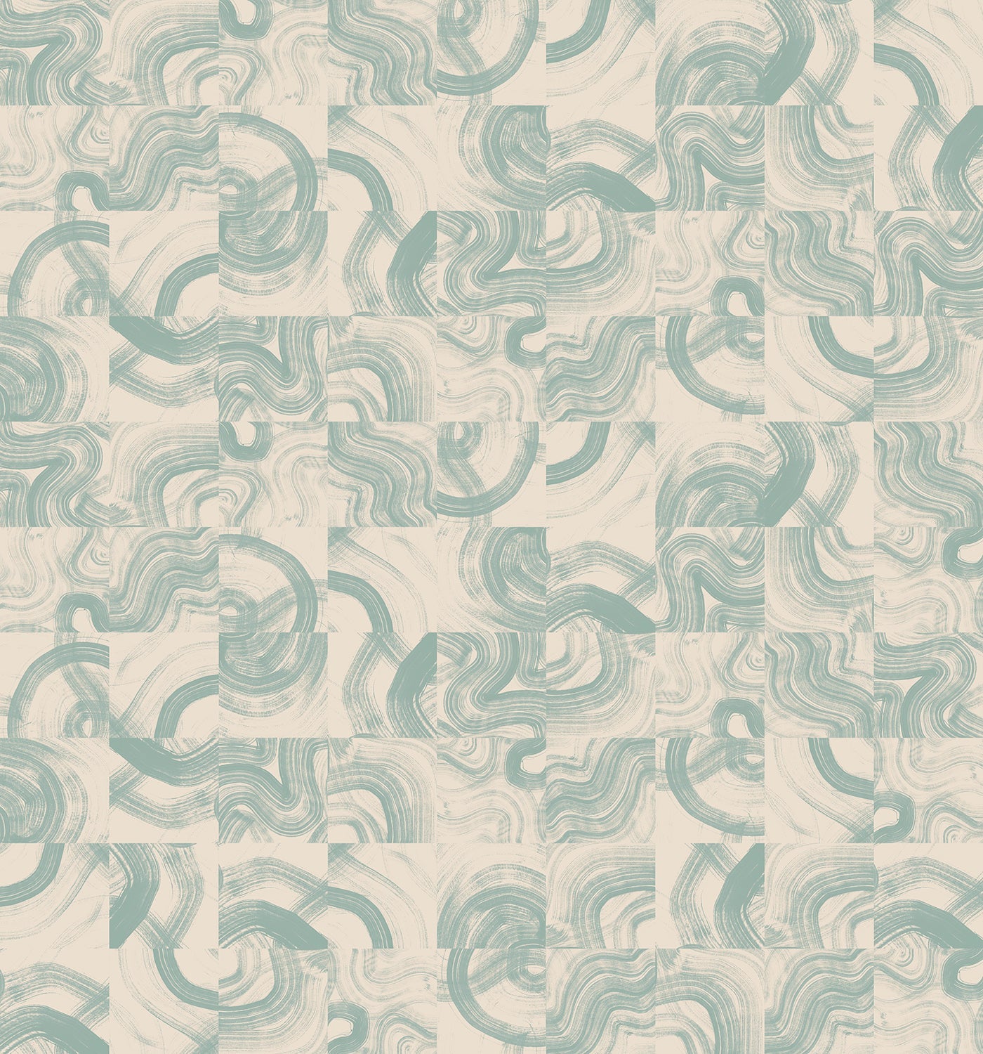 Sediment #3© Wallpaper in Sailor Blue