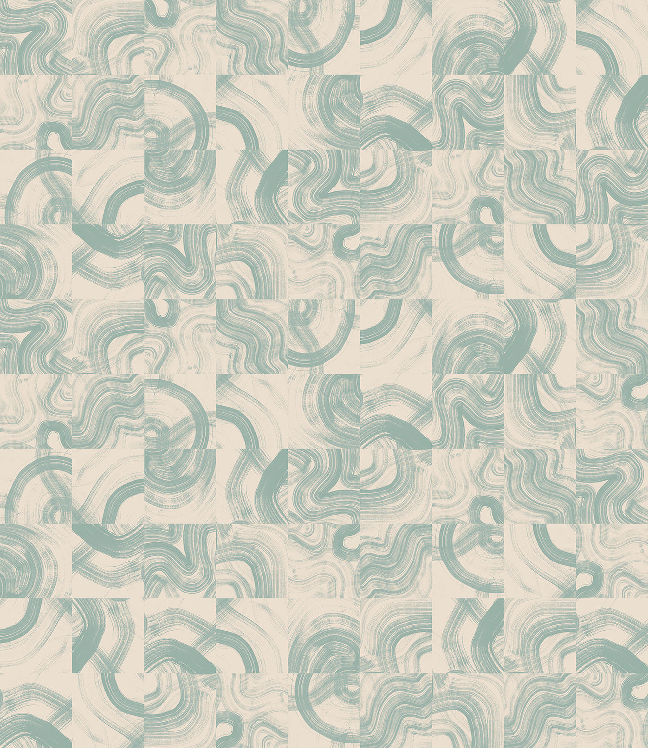 Sediment #3© Wallpaper in Sailor Blue