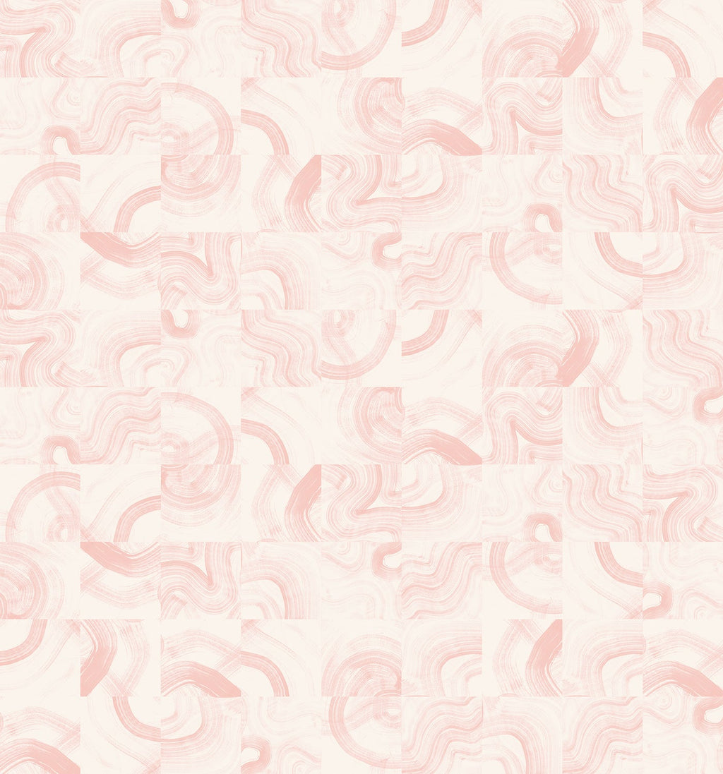 Sediment #3© Wallpaper in Blush