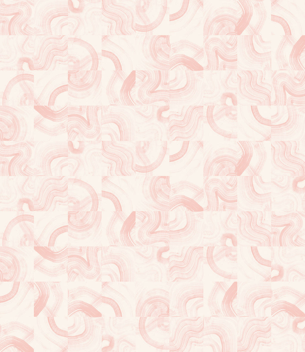 Sediment #3© Wallpaper in Blush