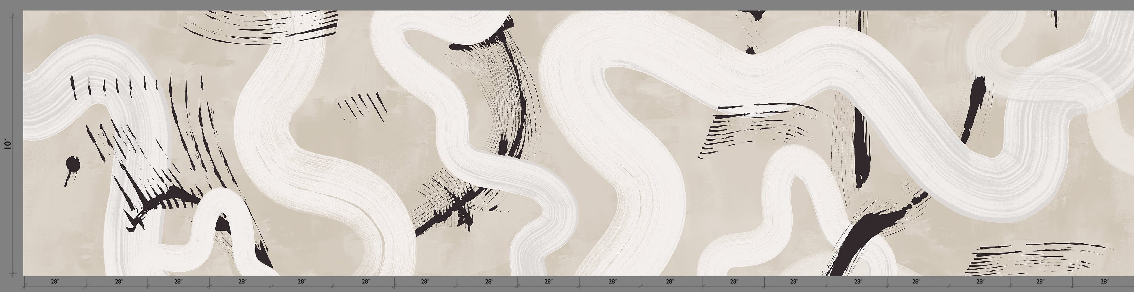 Untamed© Mural Wallpaper in Stone