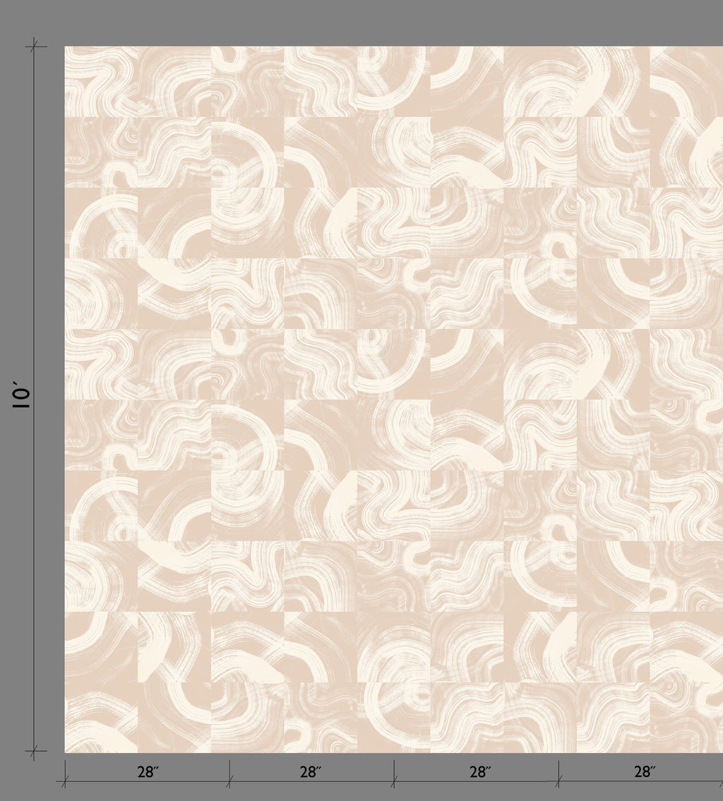 Sediment #3© Wallpaper in Beige