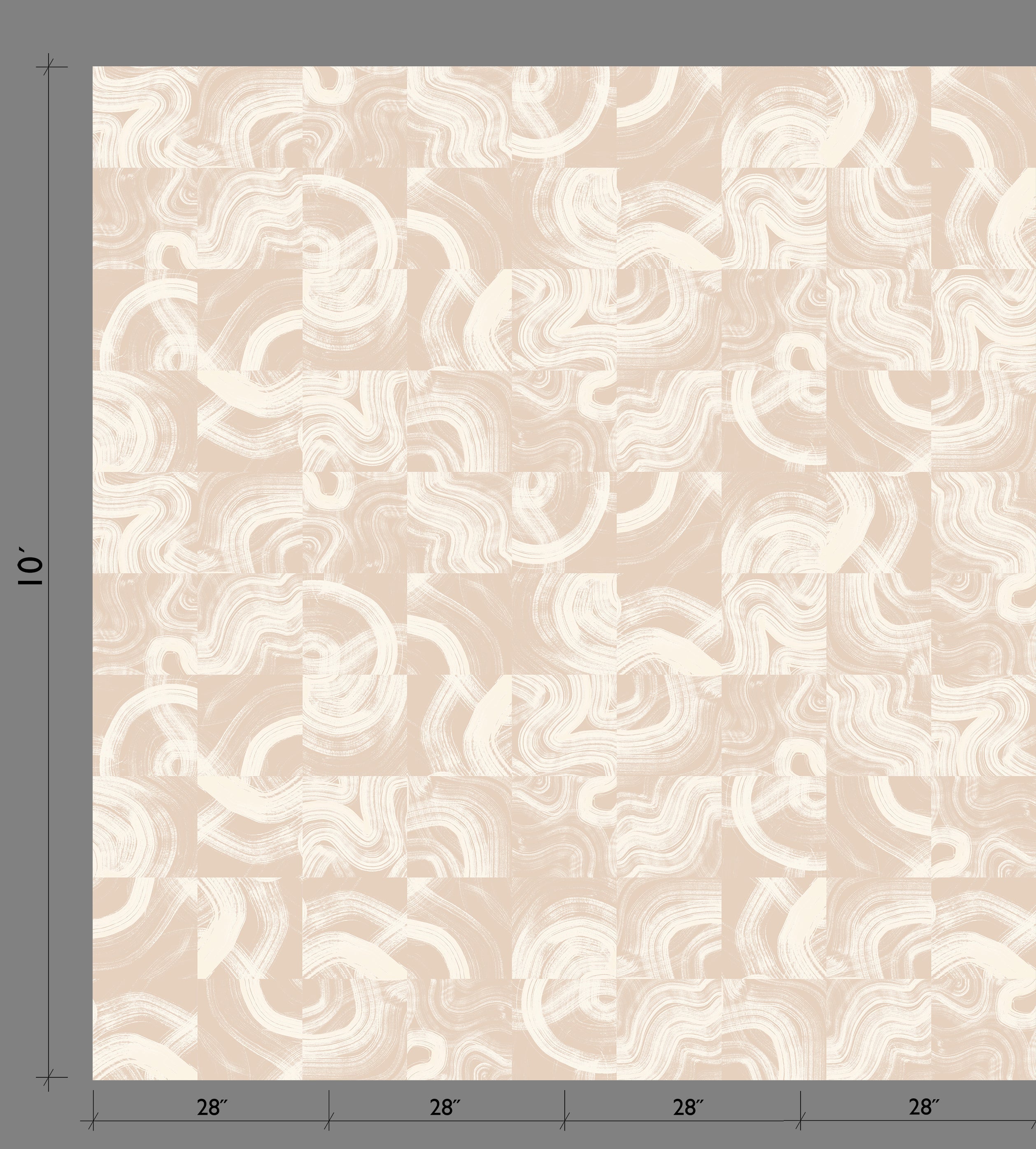 Sediment #3© Wallpaper in Beige