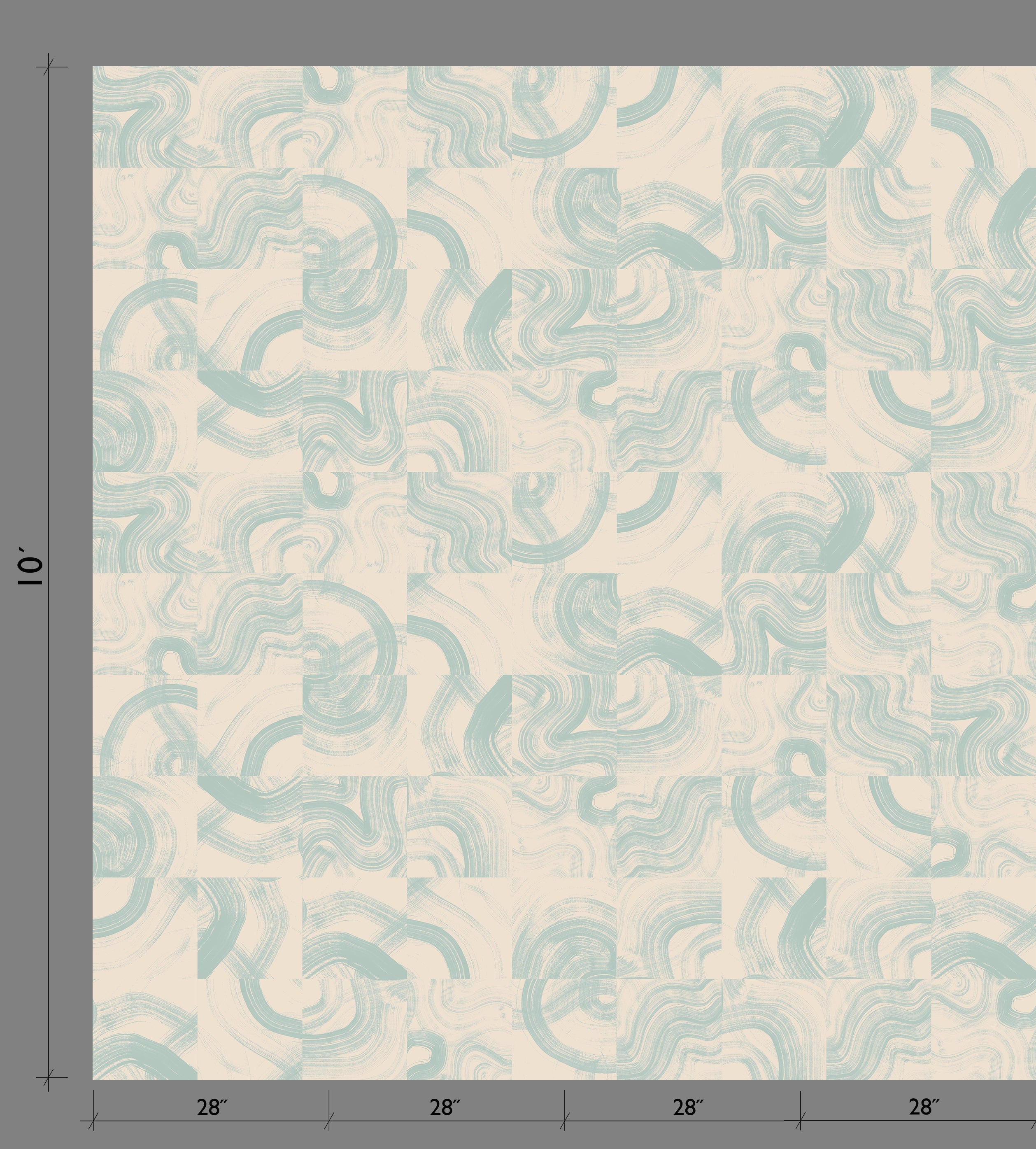 Sediment #3© Wallpaper in Sailor Blue