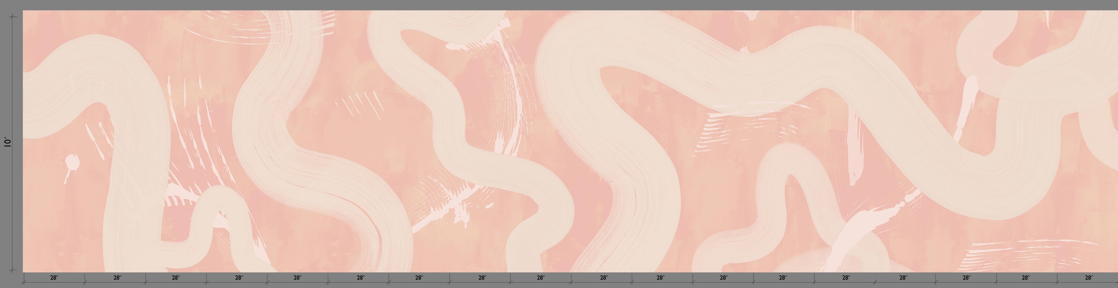 Untamed© Mural Wallpaper in Rose