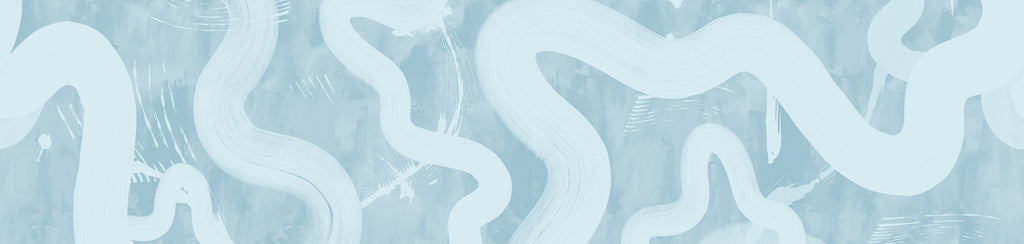 Untamed© Mural Wallpaper in Powder Blue