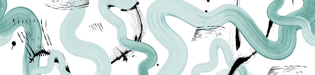 Untamed© Mural Wallpaper in Teal