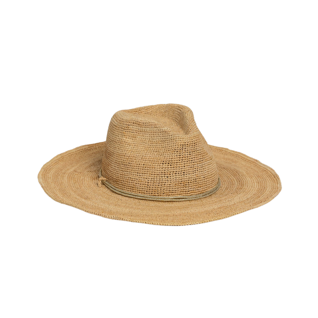 Raffia Crochet Continental in Natural