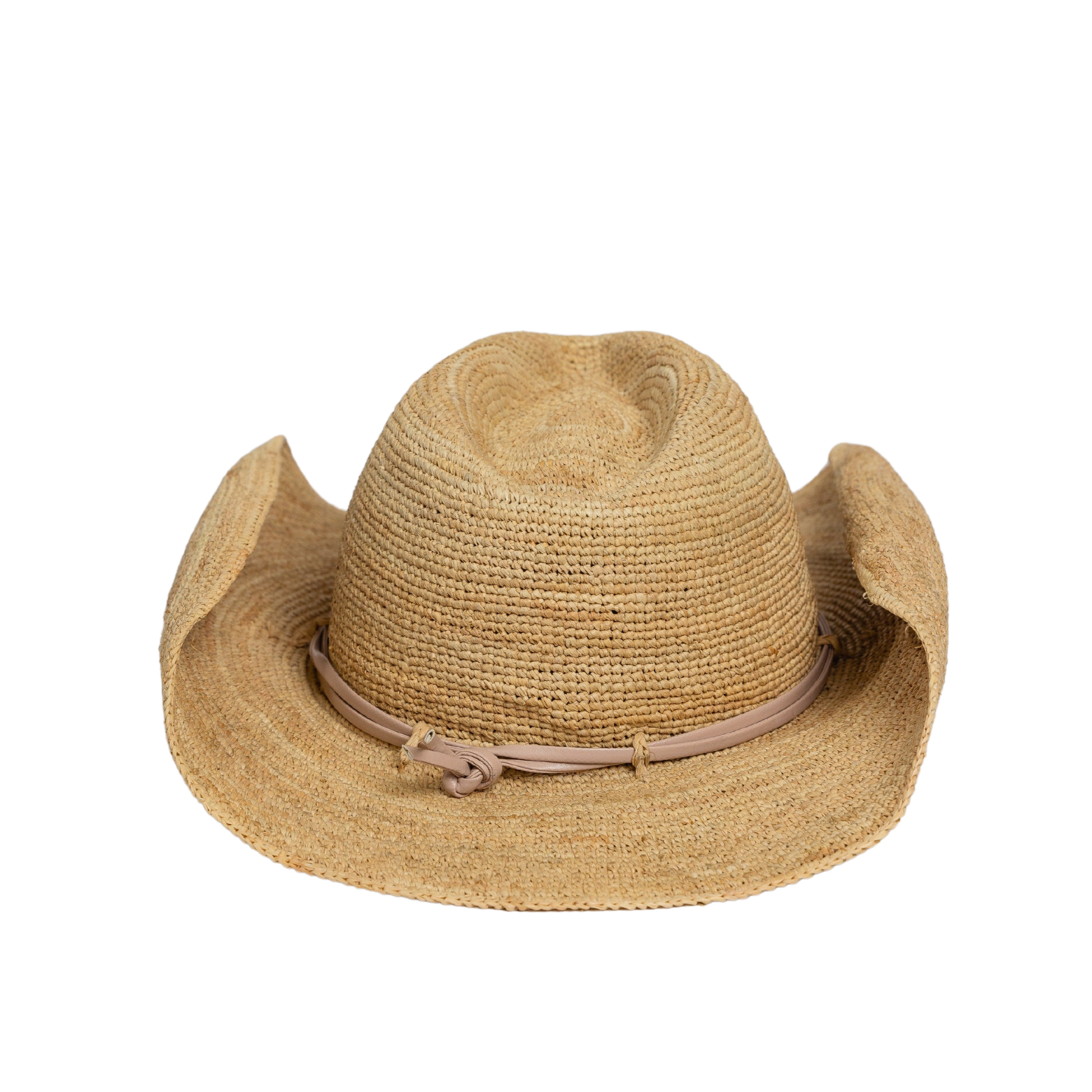Raffia Crochet Cowboy in Natural