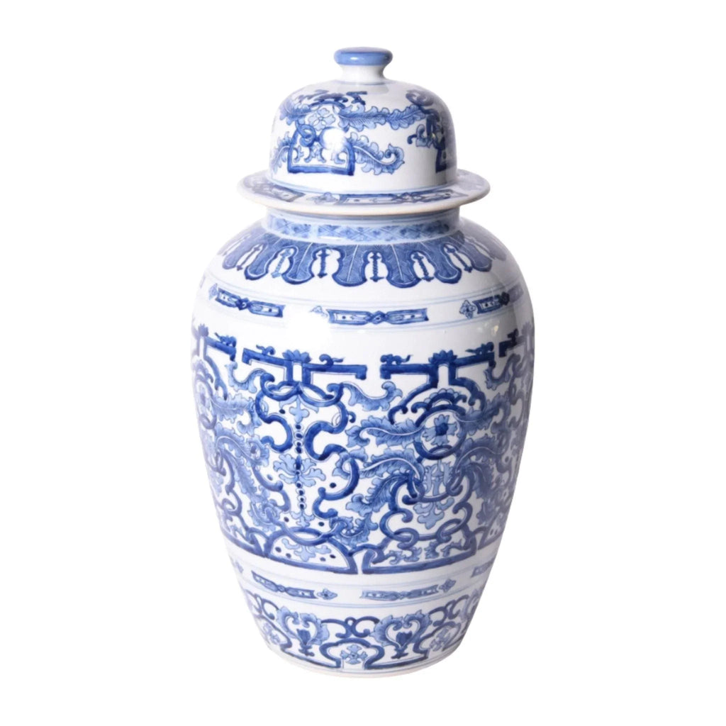 Blue and White Porcelain Dragon Ginger Jar