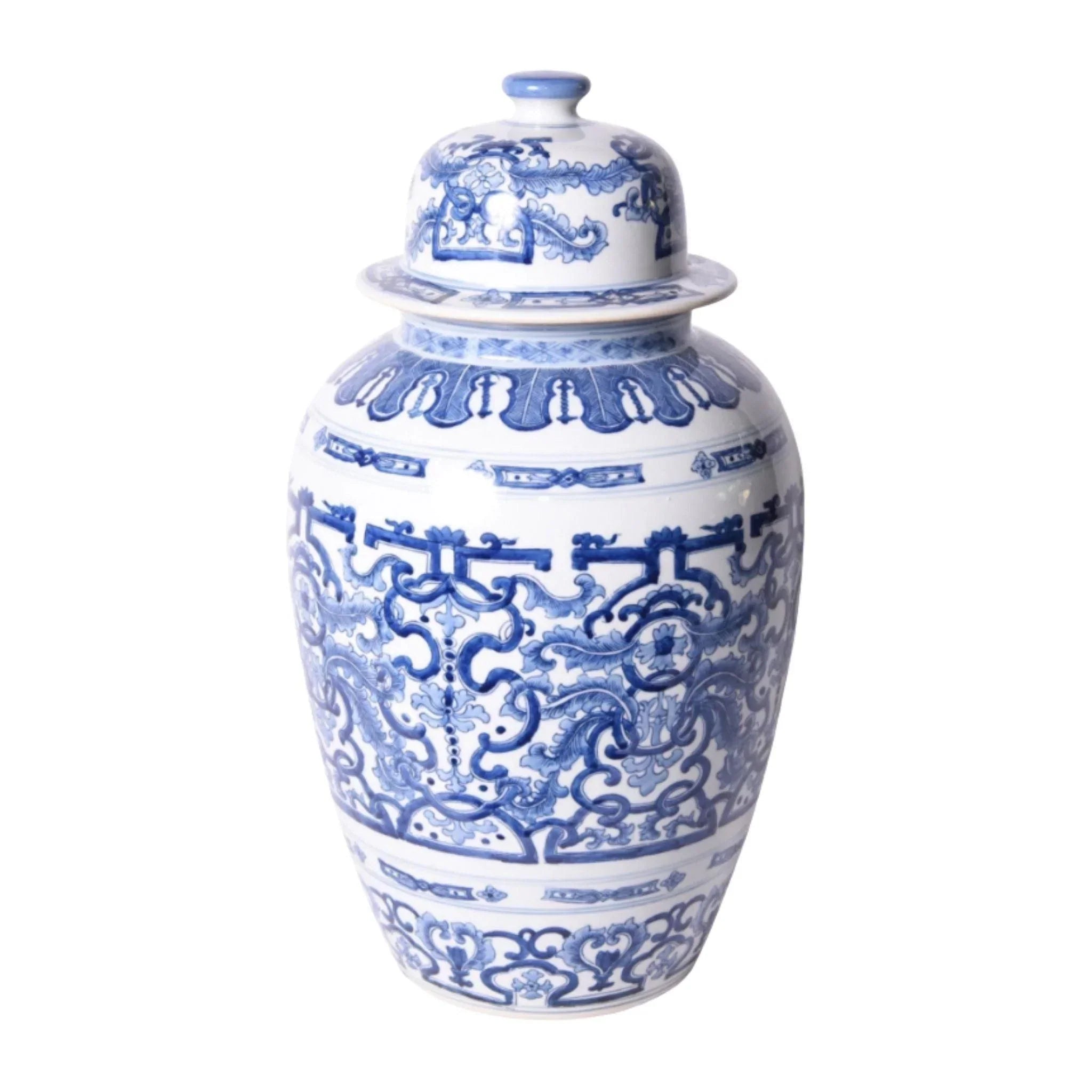 Blue and White Porcelain Dragon Ginger Jar