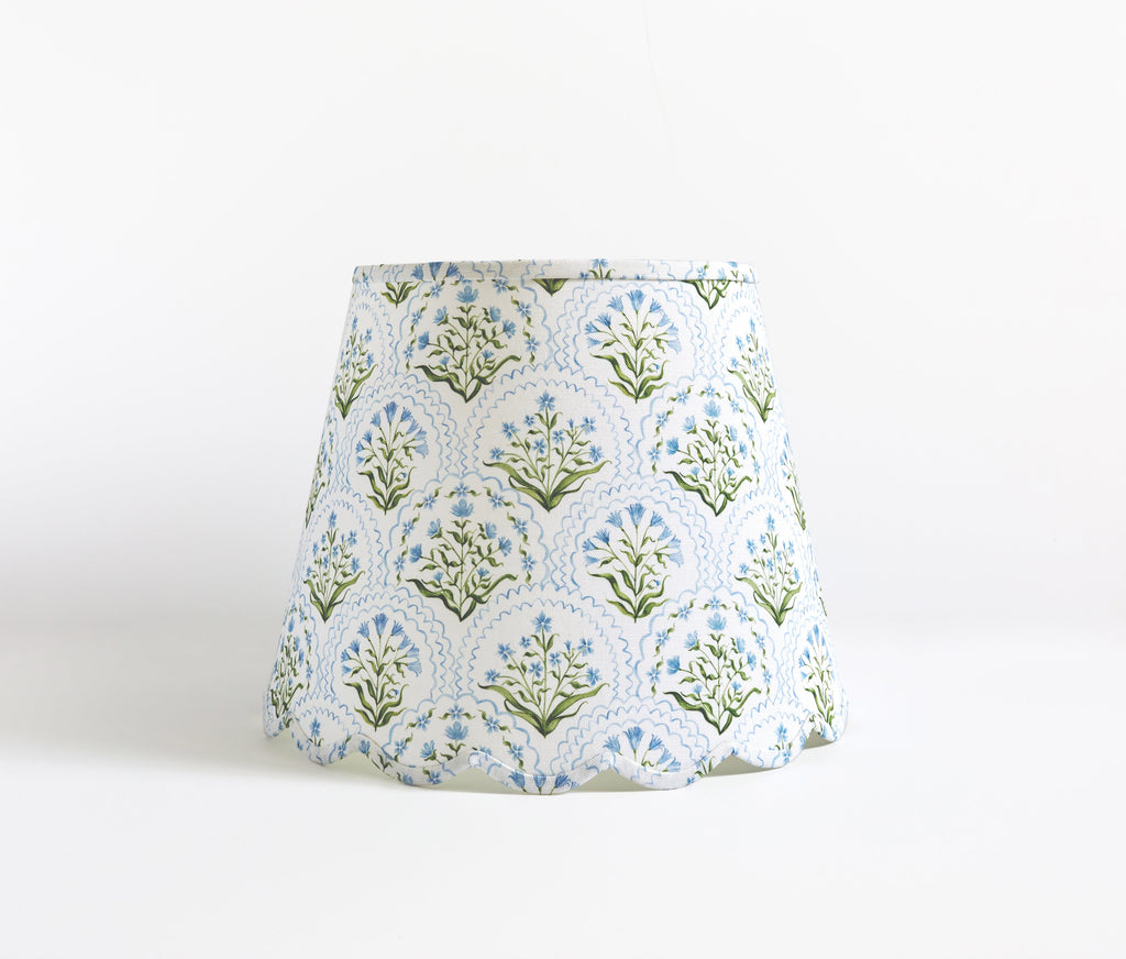 Cornflower Scalloped Lampshade