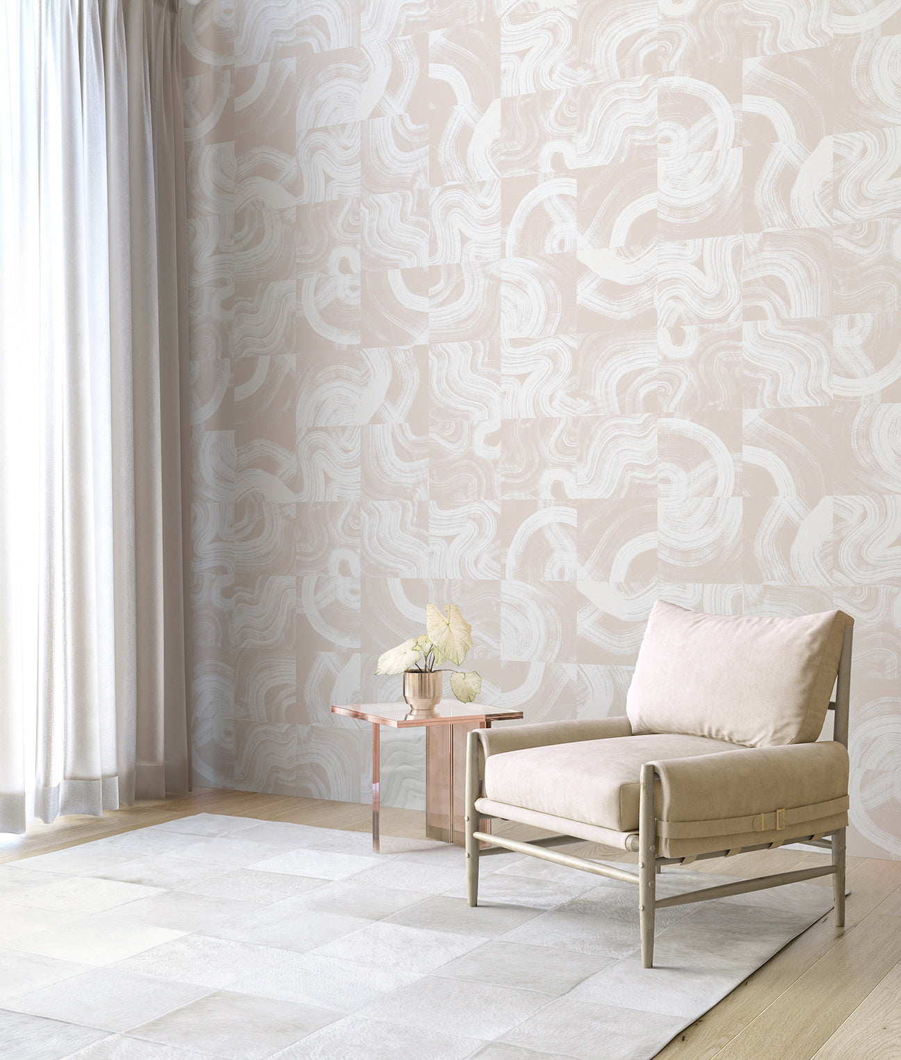 Sediment #3© Wallpaper in Beige