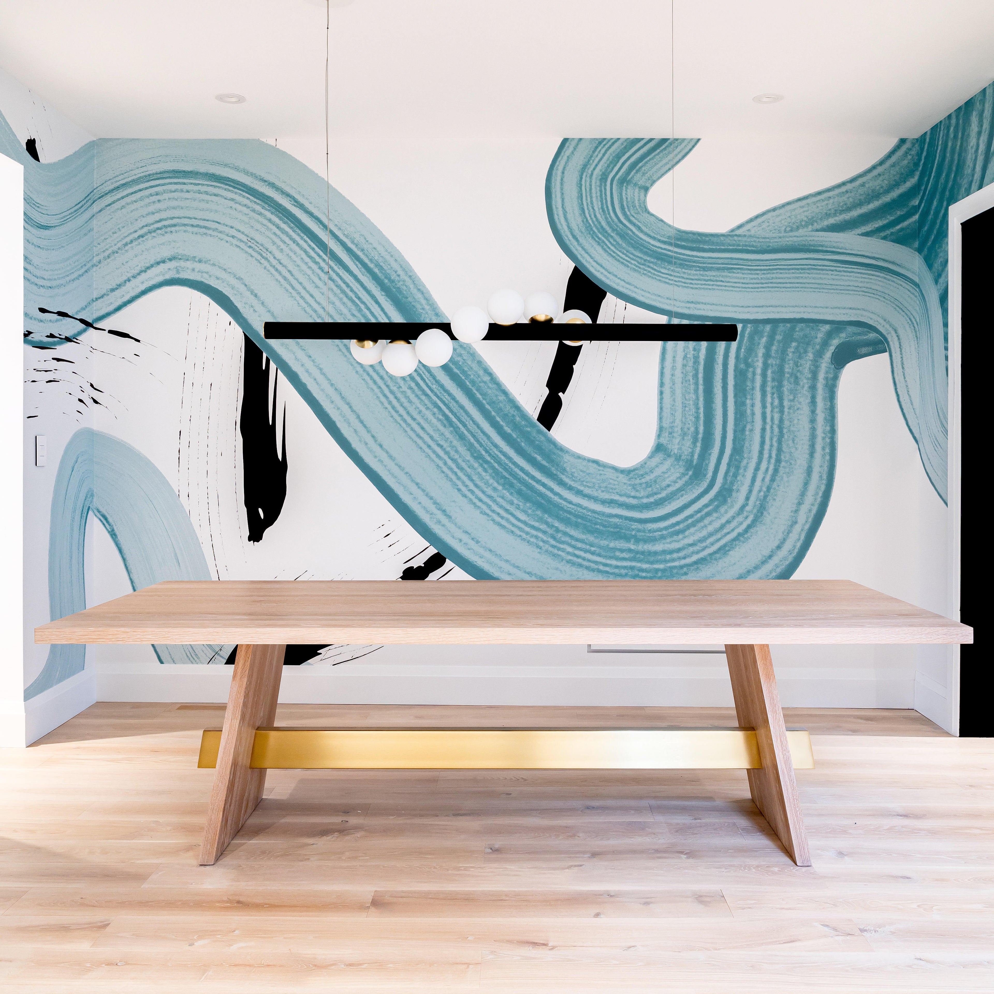 Untamed© Mural Wallpaper in Teal