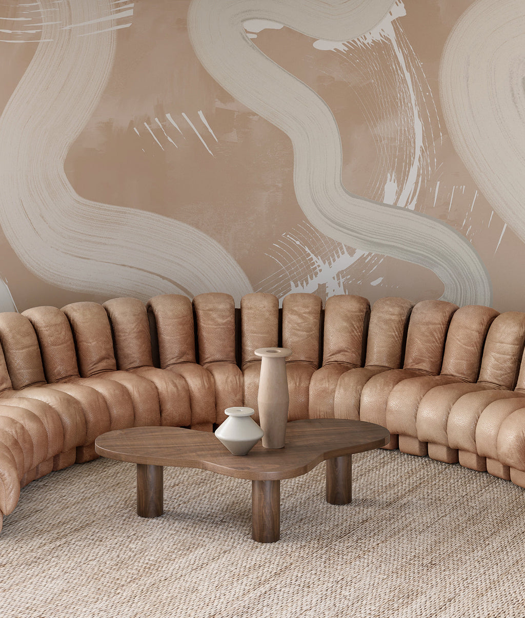 Untamed© Mural Wallpaper in Nude